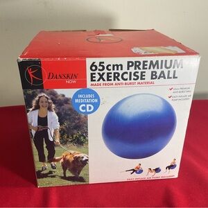 Danskin Now 65 cm Exercise Ball Easy Inflate Air Pump Included In Box